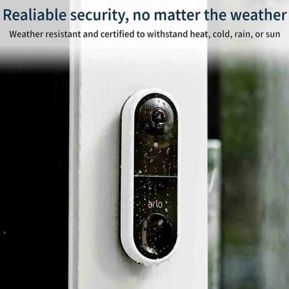 Arlo Essential Wired Video Doorbell in Black